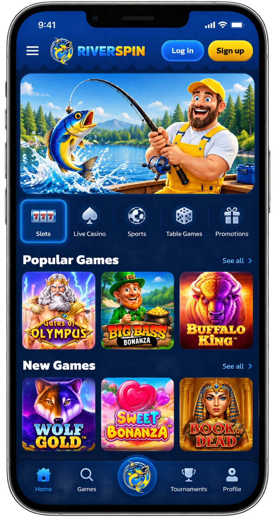 Download Riverspin Casino-appen